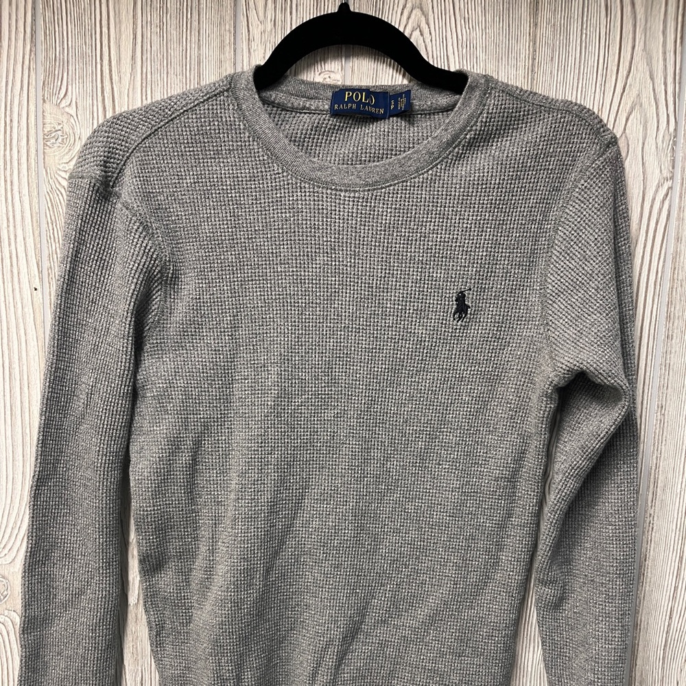 Polo by Ralph Lauren Gray Long Sleeve Shirt